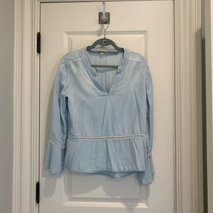 Cloth + Stone Denim Wash Blouse